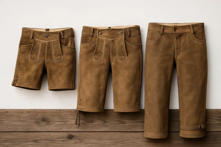 Kenmerken van knielange lederhosen in dagelijks gebruik